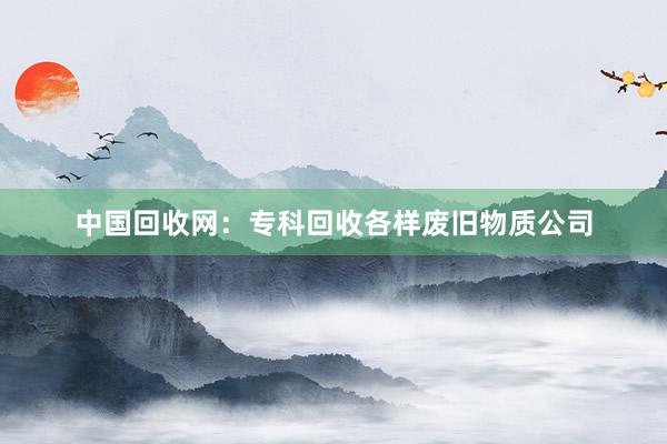 中国回收网：专科回收各样废旧物质公司