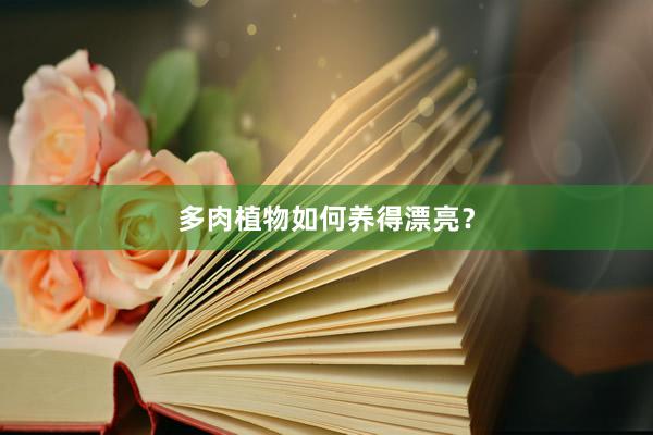 多肉植物如何养得漂亮？